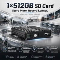 DVR Móvil 4G GPS de 4 Canales, Sistema de Cámara Contadora de Pasajeros para Autobús, Sistema de Gestión de Flota y Tráfico, Grabador de Video, Sistema de Seguridad WiFi