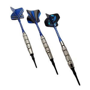 En stock Paquet de 12 fléchettes en aluminium souple de sécurité de <span class=keywords><strong>18g</strong></span> avec carton à <span class=keywords><strong>pointe</strong></span> en <span class=keywords><strong>plastique</strong></span> - Product Image 2