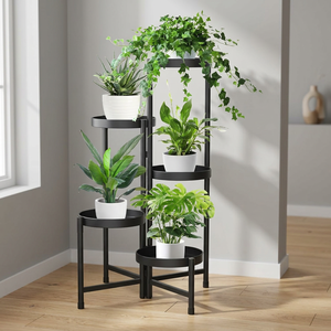 Kettlebell Rack 31.4in <b>Tall</b> 5-Tier Metal <b>Storage</b> Stand for Home Gym with Rustproof Tray and Durable Powder Coated Finish - Product Image 2