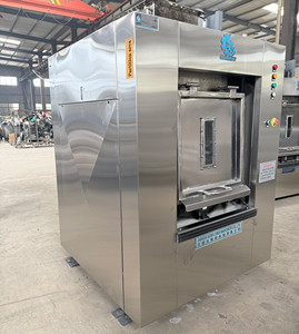 <span class=keywords><strong>Lavadora</strong></span> de Barrera para Hospital de Acero Inoxidable SUS 304, Totalmente Automática, 100 kg, Extractor Eléctrico 750 rpm, Directo de Fábrica China - Product Image 1