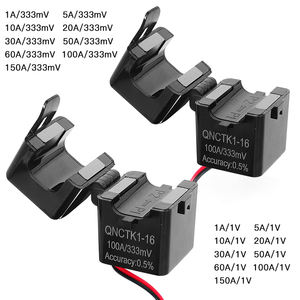 Transformator Arus Inti Terpisah Inti Ferit QNCTK1-16 100A 333mV 50A 1V 30A 0.333V 5A 5V AC CT Clamp Sensor Transduser Arus - Product Image 1