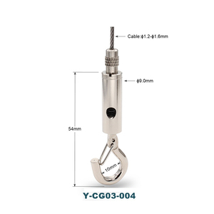 <span class=keywords><strong>Crochet</strong></span> de <span class=keywords><strong>suspension</strong></span> en câble d'acier à prix d'usine pour accrocher des tableaux, fabriqué en acier inoxydable durable, autres accessoires d'éclairage - Product Image 1