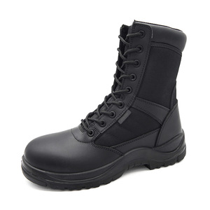 Botas Tácticas Negras Personalizadas para Hombre - Botas de Senderismo de Montaña Resistentes al Deslizamiento para Exteriores, Botas de Seguridad Ligeras - Product Image 1
