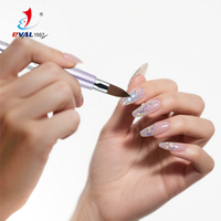 Nouvel arrivage Pinceaux à ongles rétractables à double tête Brosse à ongles multifonctionnelle avec logo personnalisé Brosse à ongles design interchangeable
