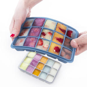 Plateau à glaçons en silicone personnalisé de 15 cubes avec couvercle, machine à glaçons portable et flexible pour cocktail de whisky et café froid - Product Image 3