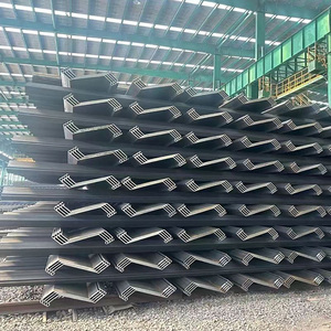 Precio de fábrica 9M 12m Pilas de chapa de acero laminado en caliente 400X100X10.5mm Tipo 2 Tipo U laminado en caliente para construcción - Product Image 2