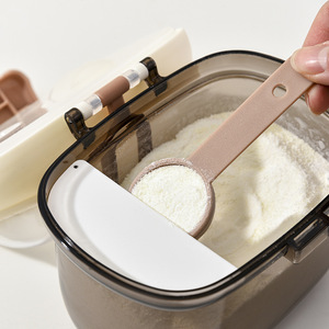 Food Storage Container Rectangle <b>Clip</b>-On Lid Airtight For Powder Coffee Snacks Travel Portable - Product Image 4