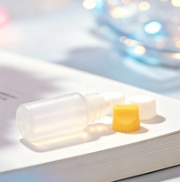 Flacon compte-gouttes en plastique de 3 ml avec bouchon à vis, flacon pour liquide, huile, collyre