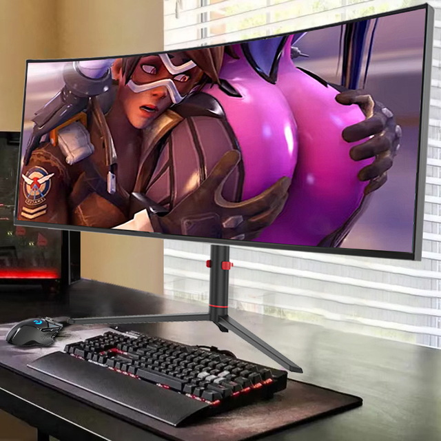 Led Gaming Monitor 34inch Curved Screen  PBP KVM HDR Gaming Computer Monitor