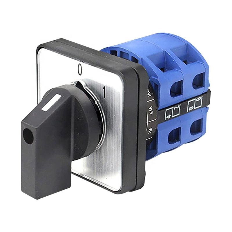 Switch rotary cam LW26-25/4 M1R ON-OFF 220/380 VAC 25A LW26-25 Series YMW26 25A 690V Silver Changeover Cam Switch 1-8 Pol