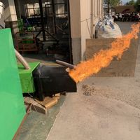Nouvelle conception de machine de chauffage à granulés de bois, poêle à granulés de biomasse, brûleur, chaudière à granulés industrielle à eau chaude avec débit réglable