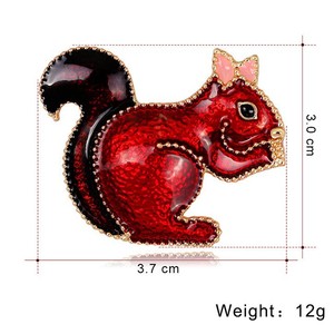 Broches de Ardilla con Brillantina y Diseño Animal para Niñas, Lindos y Elegantes, Joyería de Lujo para Mujeres y Damas - Product Image 5
