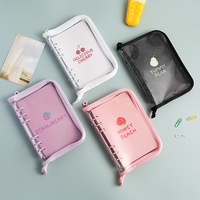 Carnet A6 en PVC souple transparent et coloré, écologique, avec couverture en PP, reliure spirale tendance pour l'écriture, le journal, la planification, cadeau