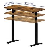 Table élévatrice moderne automatique électrique intelligente pour ordinateur Conception simple de moteur pour le bureau à domicile ou l'école Matériau métallique durable