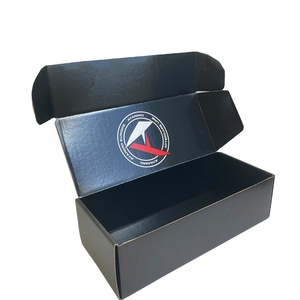 Custom printer PROMOTIONAL ECO-FRIENDLY black carton shipping mailer box