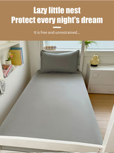 Gao Ke ağır düz renk tüylü kaymaz koruma Polyester lehimleme Fiber yatak kapakları oteller huzurevleri çeşitli boyutları - Product Image 4