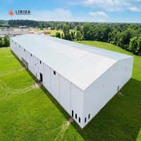 Atelier en structure d'acier léger, bâtiment d'usine durable, bâtiment en acier préfabriqué