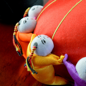Tessuto retrò cinese Baizi bambola ago foratura borsa decorazione per la casa 10 persone fai da te strumenti a mano affari esteri artigianato regali - Product Image 6