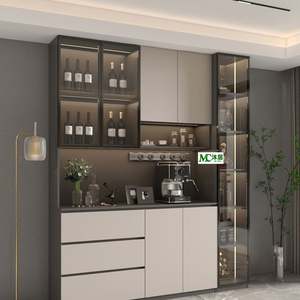 Aparador de Madera Maciza de Estilo Moderno para el Hogar, Bar, Comedor Chino, Cocina, Compartimentos de Almacenamiento Espaciosos para Uso en Hoteles al Aire Libre - Product Image 4