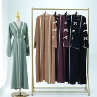 Vente en gros de robes musulmanes, nouvelle collection de vêtements islamiques traditionnels de Dubaï pour femmes, abaya noire d'Arabie Saoudite, vêtements du Golfe musulmans