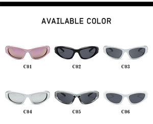 1303 Fashion LOGO Custom Vintage Women Designer Shades Uv400 Men Party Personalized <b>Retro</b> Cat Eye Y2k INS <b>Sunglasses</b> - Product Image 6