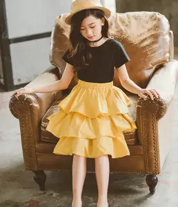 Pemasok pakaian anak-anak Cina gratis sampel gaun bunga gaun malam Gadis gaun pengiring pengantin belanja Online