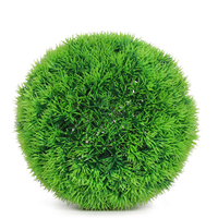 Boule de gazon artificiel suspendue en plastique, résistante aux UV, écologique, ignifuge, fausse verdure, sphère topiaire (30 cm), toucher naturel