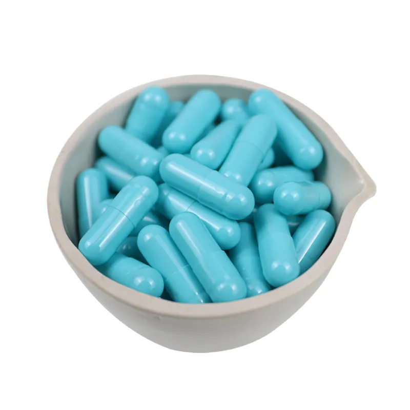 Colorful vegetarian capsules shell size 0# separated empty capsules wholesale empty gelatin clear capsule with cheap price