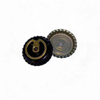 Tutup Botol Tarik Warna Hitam Harga Grosir 26mm Bahan Timah Mudah Dibuka untuk Botol Anggur dan Minuman Keras