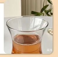 Ensemble de tasses et d'assiettes en verre résistant à la chaleur noir avec un design simple de style européen pour le thé et le café de l'après-midi