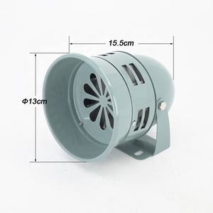 Keras Motor listrik digerakkan logam Alarm serangan udara sirene <span class=keywords><strong>12V</strong></span> berlapis krom - Product Image 2