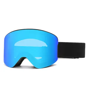 HUBO SKIING GOGGLES Magnetic Cylindrical Lens Easy Change Wide Vision Uv Protection Polarized Function For Adult