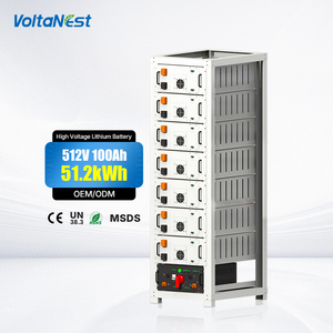 Hệ thống lưu trữ pin Lifepo4 VoltaNest 64KWH 80KWH 96KWH 112KWH 100KWH, lắp đặt trên giá đỡ, điện áp cao, pin Lithium-ion, dùng cho thương mại - Product Image 1