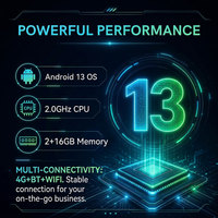 Terminal de point de vente mobile NFC 4G+Wifi+BT de 4 pouces, petite machine de point de vente avec GPS Z80-V5