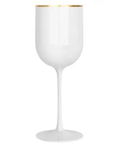 Usine en gros 480ml 16oz gobelets à vin en plastique noir avec jante en or flûtes à <span class=keywords><strong>champagne</strong></span> de mariage verres à vin en plastique - Product Image 5