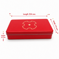 Boîte en métal rectangulaire personnalisée à coins arrondis pour biscuits, chocolats, bonbons, jouets, emballage de stockage, vente en gros, OEM