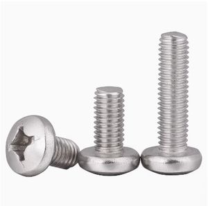 LeGood Vis à machine en acier inoxydable 304 Phillips à tête ronde #2-56 #4-40 #6-32 #8-32 Système métrique - Product Image 4