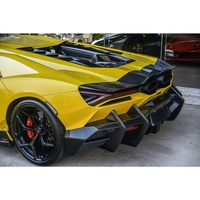 Kit carrosserie de haute qualité, style MSY, diffuseur arrière en fibre de carbone sèche, lèvre de pare-chocs arrière, adapté à la Lamborghini Revuelto