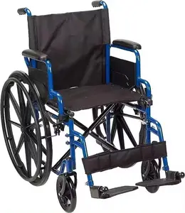 Yüksek kaliteli çelik manuel tekerlekli sandalye Homecare uzanmış ayarlanabilir kafalık engelli manuel tekerlekli katlanabilir