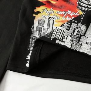 Sweat-shirt à capuche surdimensionné en coton 100% de haute qualité, imprimé numérique tête de mort rétro, épaules tombantes, fabriqué sur mesure - Product Image 3