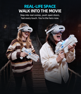 Aire <span class=keywords><strong>de</strong></span> <span class=keywords><strong>jeux</strong></span> intérieure, arène VR 9D, simulateur <span class=keywords><strong>de</strong></span> réalité virtuelle à déplacement libre, machine <span class=keywords><strong>de</strong></span> jeu d'arcade, tir au pistolet VR, jeu VR - Product Image 5