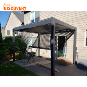 Pérgola <span class=keywords><strong>con</strong></span> Recubrimiento de Polvo de Aluminio para Jardín y Patio, Techo Impermeable Ecológico, Tamaño Personalizado, Fácil Instalación, Venta al Por Mayor B2B - Product Image 1