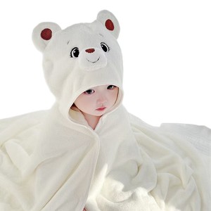 Asciugamano da Bagno in Velluto Corallo per Bambini, con Cappuccio, per Ragazzi e Ragazze, <span class=keywords><strong>Accappatoio</strong></span> ad Asciugatura Rapida e Assorbente per Neonati - Product Image 5