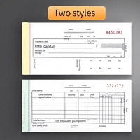 Carnet de reçus autocopiants 2/3 feuillets pour l'impression claire et lisse, idéal pour les commandes de livraison d'articles d'entrepôt et la gestion quotidienne des affaires.