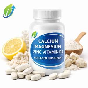 Integratore OEM di Calcio, Magnesio, Zinco, Vitamina D3 e Collagene Altamente Assorbibile per Adulti, Migliora la Densità Ossea, 2 Compresse al Giorno - Product Image 2