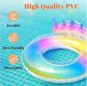 Inflatable phao long lanh bơi vòng với ngọt ngào đầy Màu sắc ống <span class=keywords><strong>Float</strong></span> cho mùa hè bơi hồ bơi bên trang trí nước vui vẻ - Product Image 2