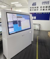 Panel PC Industrial Todo en Uno de 55 Pulgadas, Máquina de Control de Kiosco, CPU I5 I7 I9, Pantalla Táctil Capacitiva con HMI, Almacenamiento de 512 GB
