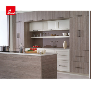 AllandCabinet Armoire <span class=keywords><strong>de</strong></span> cuisine <span class=keywords><strong>de</strong></span> style contemporain en grain <span class=keywords><strong>de</strong></span> bois laminé pour la <span class=keywords><strong>maison</strong></span> - Product Image 2