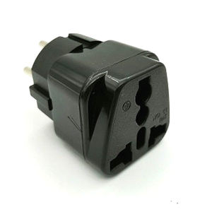 Universal negro cobre 10A 250V UE EE. UU. Reino Unido AU Japón suizo Alemania Francia a Israel <span class=keywords><strong>Egipto</strong></span> Pakistán <span class=keywords><strong>adaptador</strong></span> <span class=keywords><strong>enchufe</strong></span> tipo H - Product Image 3
