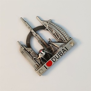 Custom Soft Enamel 3D Souvenir Embossed Metal Fridge Magnet dubai Singapore Austria Italy USA Custom Refrigerator Magnet - Product Image 4